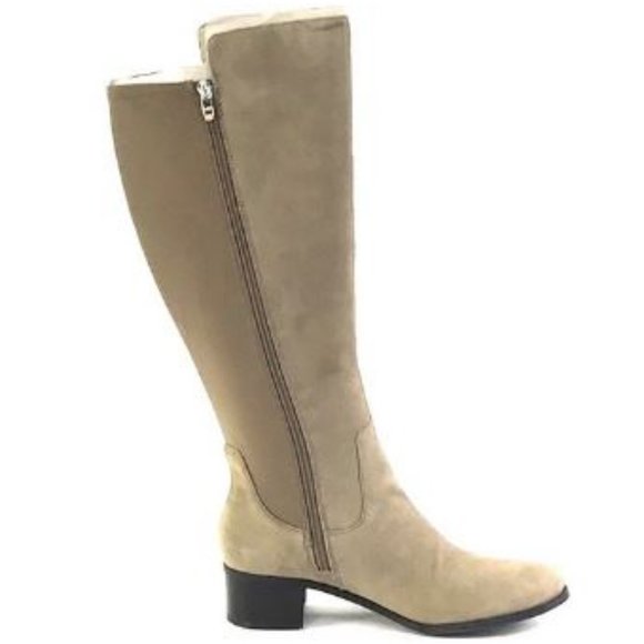 Marc Fisher Incept Wide Calf Suede Tall Shaft Boot - Picture 4 of 9